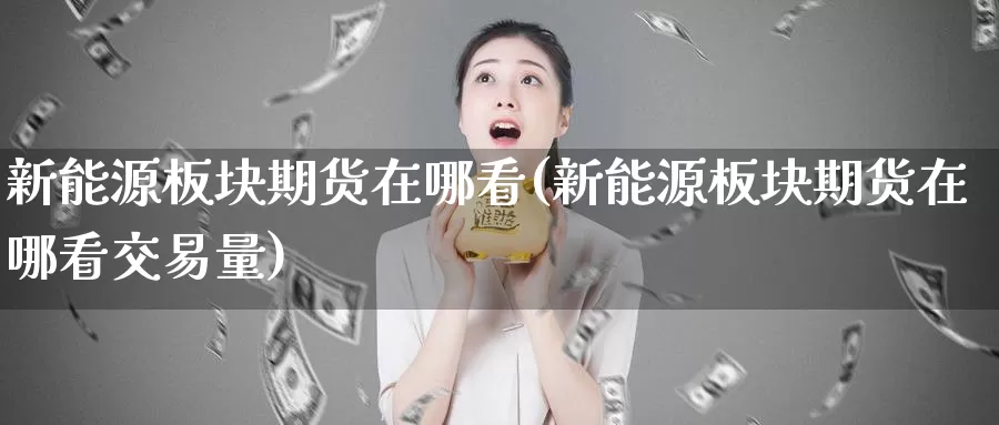 新能源板块期货在哪看(新能源板块期货在哪看交易量)_https://www.chizhuzhu.com_期货行情_第1张